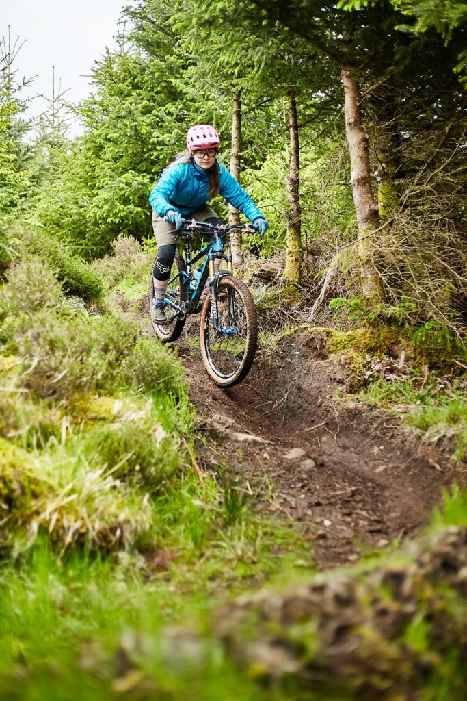 Mountain Biking Photography in Scottish Glen