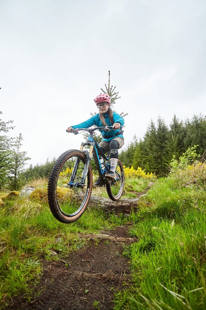 Mountain Biking Photography in Scottish Glen