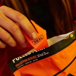 Close up of a real turmat spork